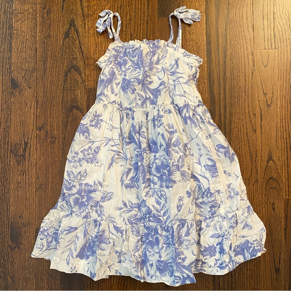 Baby Gap- 100% cotton toddler girl size 5 Sundress Sleeveless Tie-Shoulder Dress